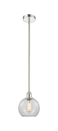 Edison One Light Mini Pendant in Polished Nickel (405|616-1S-PN-G122-8)