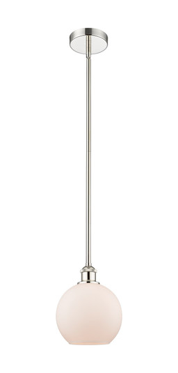 Edison One Light Mini Pendant in Polished Nickel (405|616-1S-PN-G121-8)