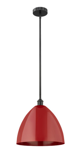 Edison One Light Mini Pendant in Matte Black (405|616-1S-BK-MBD-16-RD)