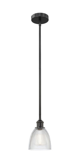 Edison One Light Mini Pendant in Matte Black (405|616-1S-BK-G382)