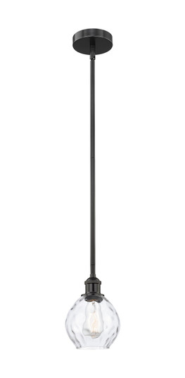 Edison One Light Mini Pendant in Matte Black (405|616-1S-BK-G362)