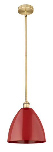 Edison One Light Mini Pendant in Brushed Brass (405|616-1S-BB-MBD-12-RD)
