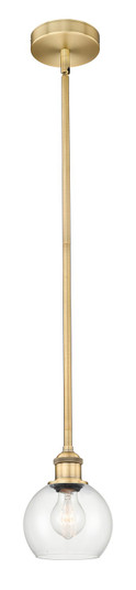 Edison One Light Mini Pendant in Brushed Brass (405|616-1S-BB-G122-6)