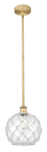 Edison One Light Mini Pendant in Brushed Brass (405|616-1S-BB-G122-10RW)
