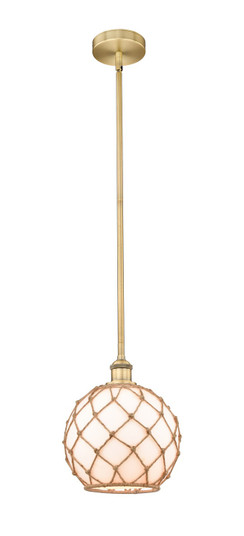 Edison One Light Mini Pendant in Brushed Brass (405|616-1S-BB-G121-10RB)