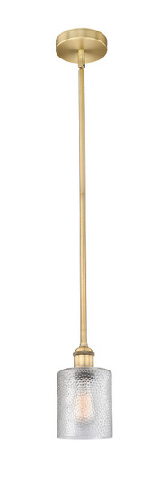 Edison One Light Mini Pendant in Brushed Brass (405|616-1S-BB-G112)