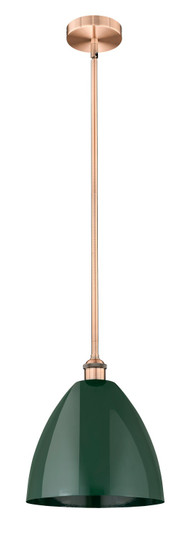 Edison One Light Mini Pendant in Antique Copper (405|616-1S-AC-MBD-12-GR)