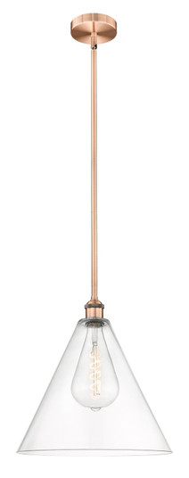 Edison One Light Pendant in Antique Copper (405|616-1S-AC-GBC-162)