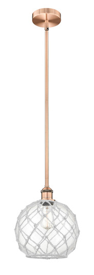 Edison One Light Mini Pendant in Antique Copper (405|616-1S-AC-G122-10RW)