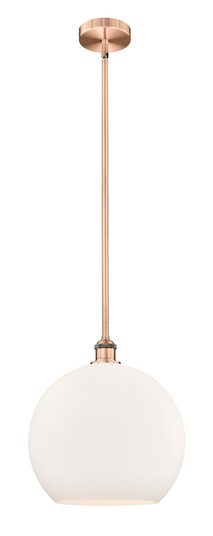 Edison One Light Pendant in Antique Copper (405|616-1S-AC-G121-14)