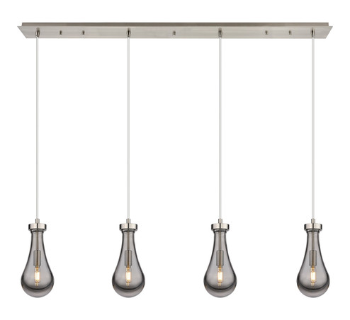 Downtown Urban LED Linear Pendant in Brushed Satin Nickel (405|124-451-1P-SN-G451-5SM)