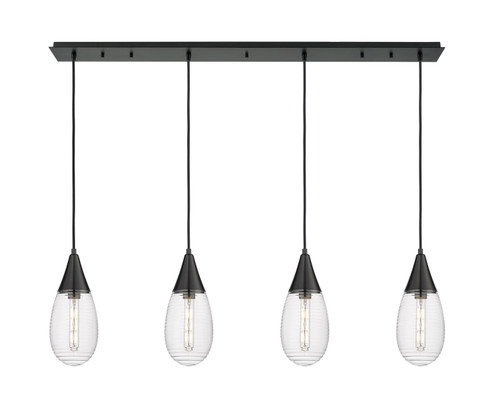 Downtown Urban LED Linear Pendant in Matte Black (405|124-450-1P-BK-G450-6SCL)