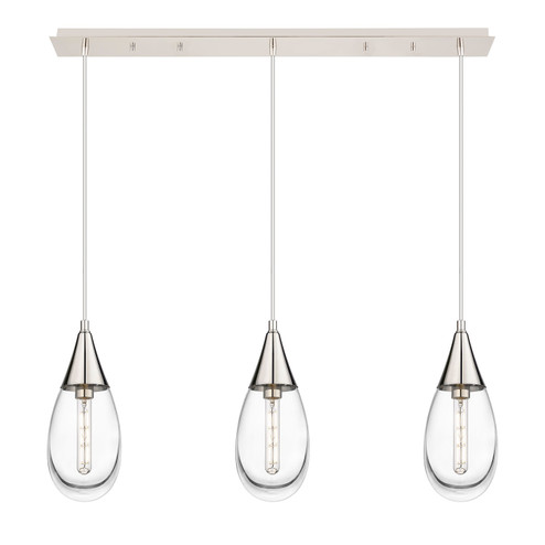 Downtown Urban LED Linear Pendant in Polished Nickel (405|123-450-1P-PN-G450-6CL)
