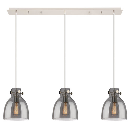 Downtown Urban Eight Light Linear Pendant in Polished Nickel (405|123-410-1PS-PN-G412-8SM)