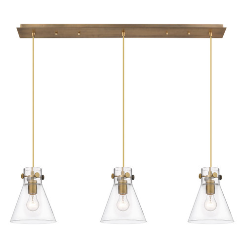 Downtown Urban Five Light Linear Pendant in Brushed Brass (405|123-410-1PS-BB-G411-8CL)