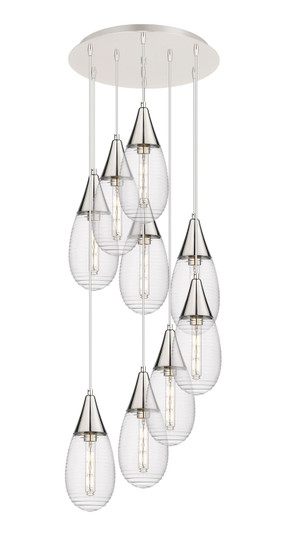 Downtown Urban Nine Light Pendant in Polished Nickel (405|119-450-1P-PN-G450-6SCL)