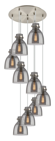 Downtown Urban Nine Light Pendant in Brushed Satin Nickel (405|119-410-1PS-SN-G412-8SM)