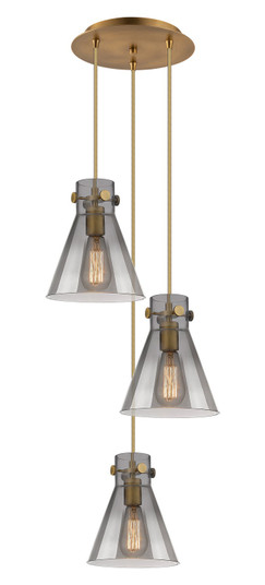 Downtown Urban Six Light Pendant in Brushed Brass (405|113-410-1PS-BB-G411-8SM)