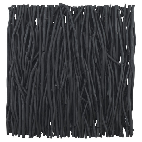 Gathered Teak Wall Decor in Black (52|04353)
