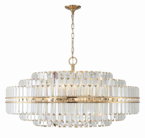 Hayes 32 Light Chandelier in Aged Brass (60|HAY-1409-AG)