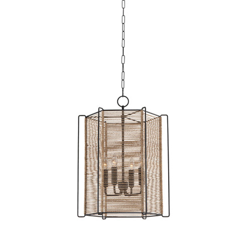 Ramon Four Light Lantern in Textured Black (67|F9818-TBK)