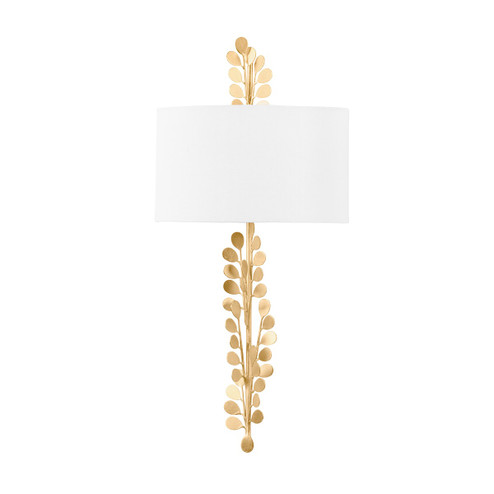 Adrienne Two Light Wall Sconce in Vintage Gold Leaf (67|B1825-VGL)