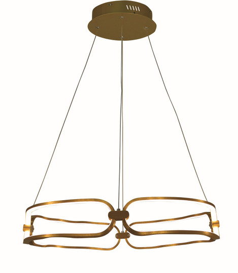 Luka LED Chandelier in Brushed Gold (343|T1072-BG)