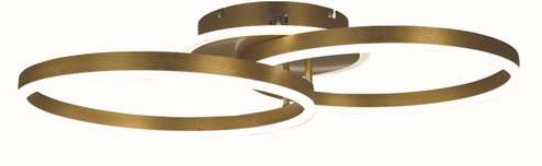 Harper LED Flush/Semi-Flush Mount in Brushed Gold (343|T1070-BG)