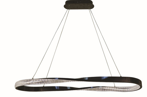 Oakley LED Chandelier in Black (343|T1065-BK)