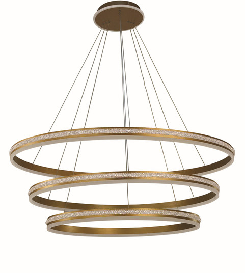 Aurora LED Foyer Chandelier in Brushed Gold (343|T1053-BG)