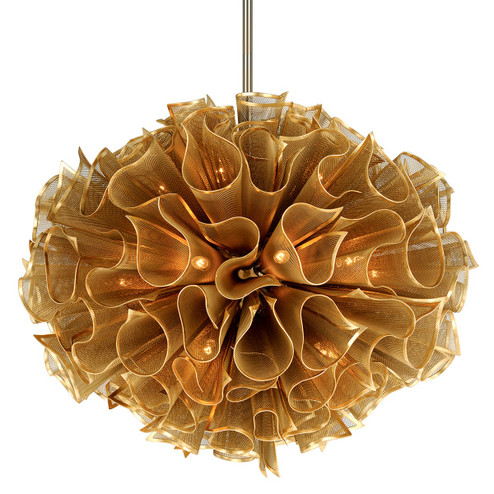 Pulse 20 Light Chandelier in Gold Leaf (68|218-420-GL)
