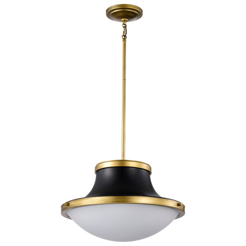 Lafayette Three Light Pendant in Matte Black (72|60-7908)