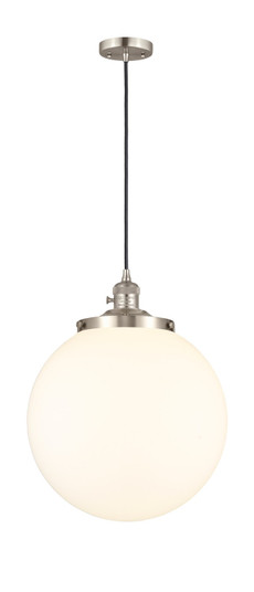 Franklin Restoration One Light Mini Pendant in Brushed Satin Nickel (405|201CSW-SN-G201-14)