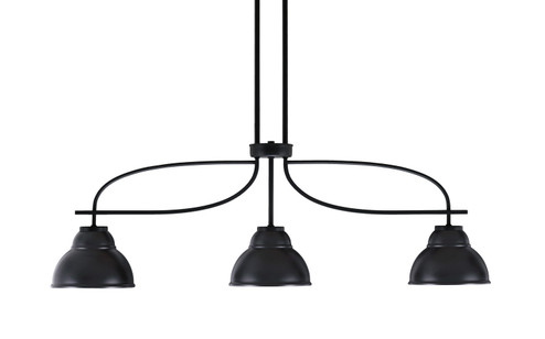 Cavella Three Light Island Pendant in Matte Black (200|3936-MB-427-MB) Cavella Three Light Island Pendant in Matte Black (200|3936-MB-427-MB)