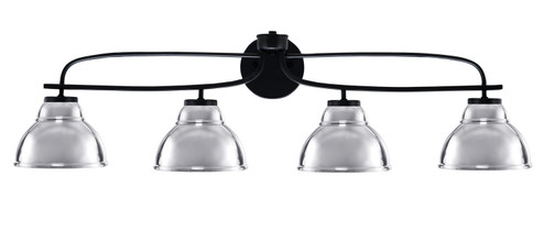 Cavella Four Light Bath Bar in Matte Black (200|3914-MB-427-CH)