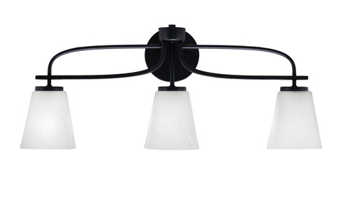 Cavella Three Light Bath Bar in Matte Black (200|3913-MB-460)