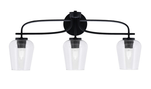 Cavella Three Light Bath Bar in Matte Black (200|3913-MB-210)