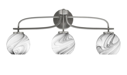 Cavella Three Light Bath Bar in Graphite (200|3913-GP-4109)