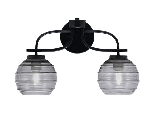 Cavella Two Light Bath Bar in Matte Black (200|3912-MB-5112)
