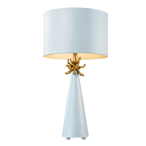 Neo Blue One Light Table Lamp in Gold leaf (175|TA1259)