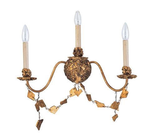 Mosaic Three Light Wall Sconce in Gold Leaf (175|SC1158-3)