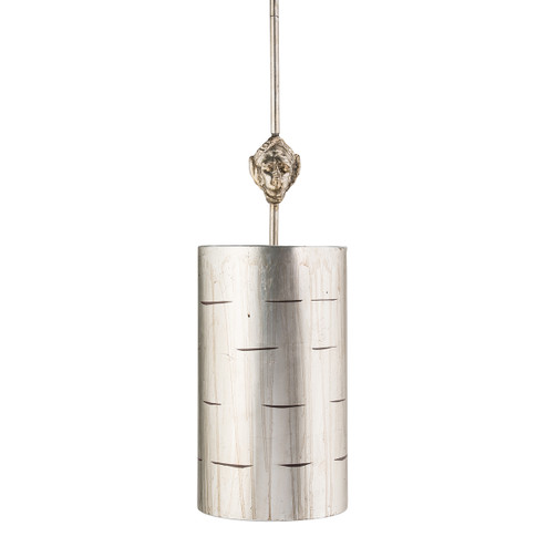 Fragment One Light Mini Pendant in Silver Leaf and Glaze (175|PD1051)