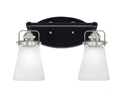 Easton Two Light Bath Bar in Matte Black & Brushed Nickel (200|1932-MBBN-460)