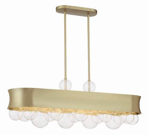 Verdi Square by Robin Baron Six Light Island Pendant in Soft Gold (7|5196-697)