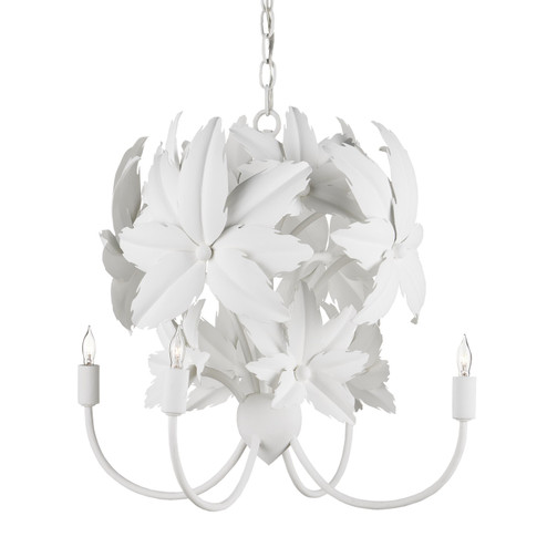 Sweetbriar Four Light Chandelier in Gesso White/Painted Gesso White (142|9000-0987)