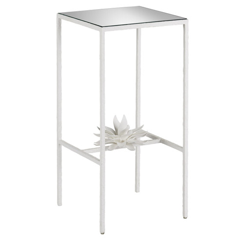 Sisalana Collection Accent Table in Yeso Blanco/Mirror (142|4000-0166)