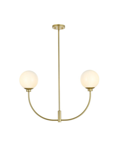 Nyomi Two Light Chandelier in Brass (173|LD816D30BR)
