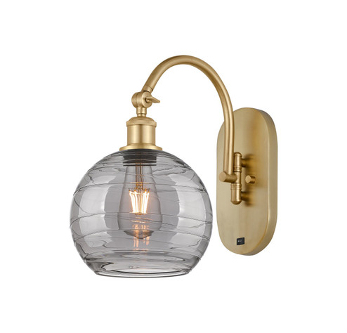 Ballston One Light Wall Sconce in Satin Gold (405|518-1W-SG-G1213-8SM) Ballston One Light Wall Sconce in Satin Gold (405|518-1W-SG-G1213-8SM)