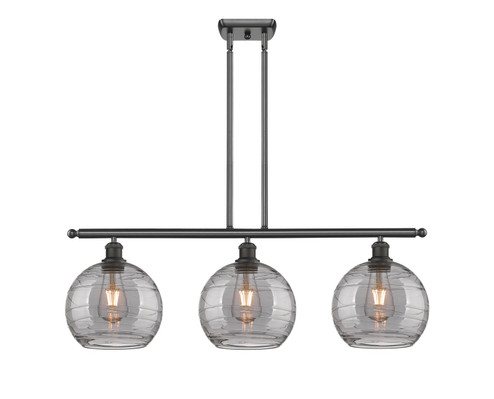 Ballston Three Light Island Pendant in Oil Rubbed Bronze (405|516-3I-OB-G1213-8SM)