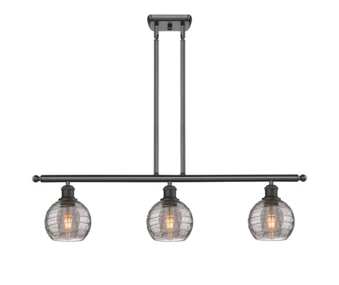 Ballston Three Light Island Pendant in Oil Rubbed Bronze (405|516-3I-OB-G1213-6SM)